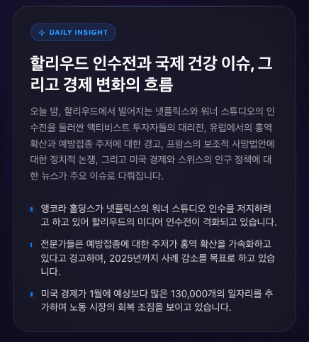 Daily Insight — AI가 분석한 오늘의 글로벌 금융 브리핑